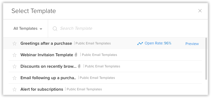 Email Templates Online Help Zoho Crm